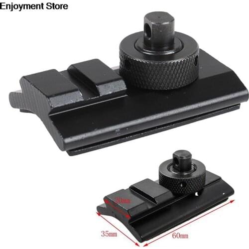 CS Tactical Airsoft Rifle Hunting Shooting Bipod Slot Adaptor 20mm Bipod Adapter Black