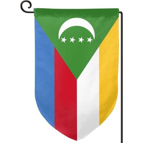 Comoros Outdoor Yard Flags With High Quality Garden Flags House Decoration flags