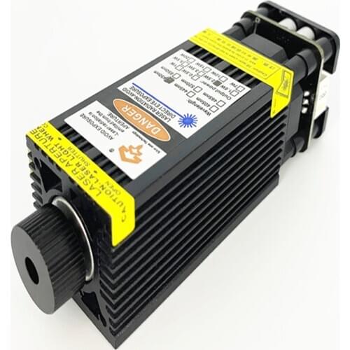 CNC 2.5W laser head, 2500mw blue laser module Actual wattage. actual power. Efficient light transmission, with TTL/PWM