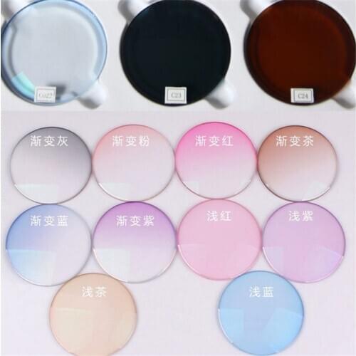 Resin Lens Myopia / hyperopia myopia lens colored lenses for eyes Customized lens color sunglasses lenses