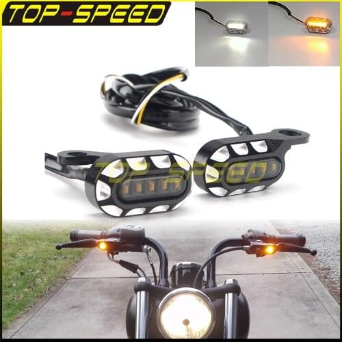 Mini LED Motorcycle Lamp Turn Signal Amber Light For Harley Sportster 883R XL1200L XL883L XL50 1200X Superlow XL1200N XL1200R