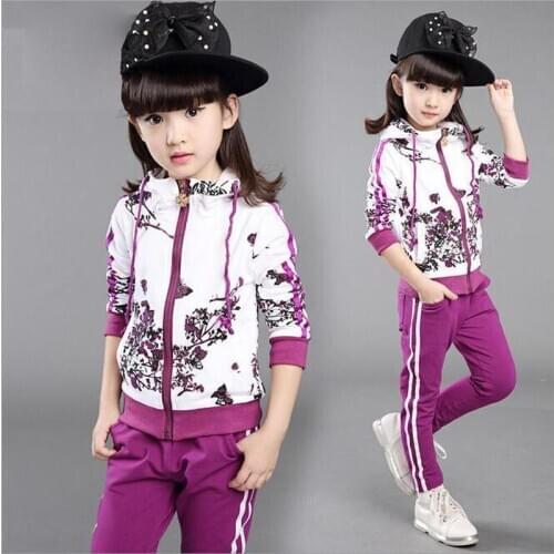 Baby Girls Clothes Jacket Kids Clothing Hoodies+Pants Girl Tracksuit Sport Suit