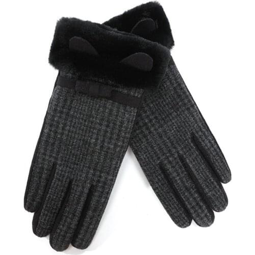 Gloves Fashion Windproof Comfortable Long Full Finger Winter Warm Thick Touch Screen Non-slip High-quality Waterproof Lady 2020