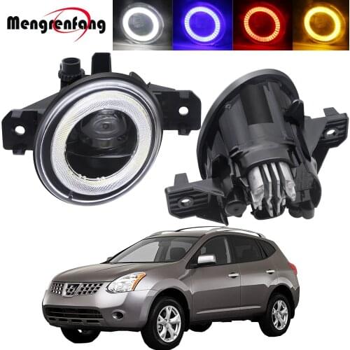 2in1 Car Front Bumper LED Fog Light Angel Eye DRL Daytime Running Lamp 30W 8000LM H11 12V Accessories For Nissan Rogue 2008-2015