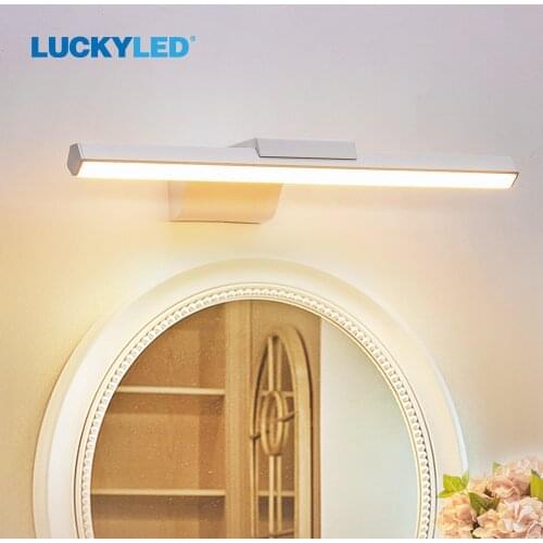 LUCKYLED Led Wall Light Fixture AC110V 220V Indoor Modern Bathroom Mirror Light 12W Wall Lamp for Living room Bedroom Led Light