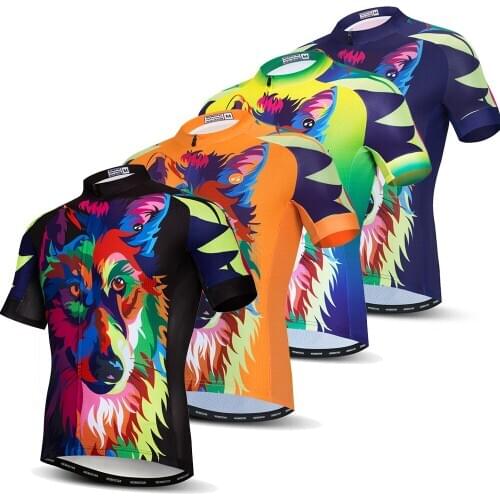 2021 Cycling Jersey Men 3D Wolf Bike Shirt Pro Team MTB Top Racing Bicycle Mountain Road Cycle Clothing Maillot Ropa Ciclismo