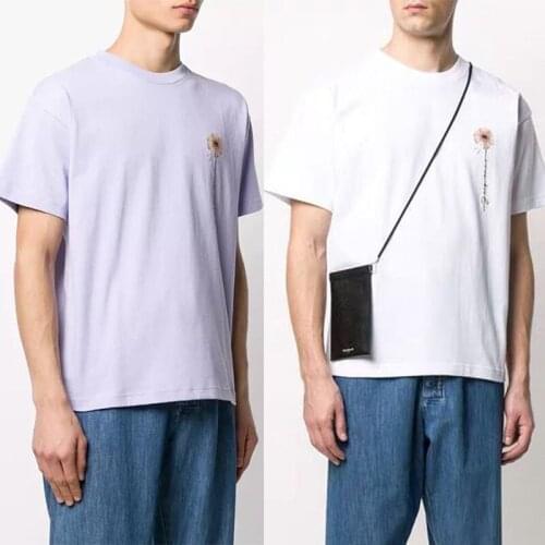 Women Summer New Flower Print T-Shirt O-Neck Cotton Tee Female High-Quality Short Sleeve Embroidery TShirts Plus Size Tops ZM24