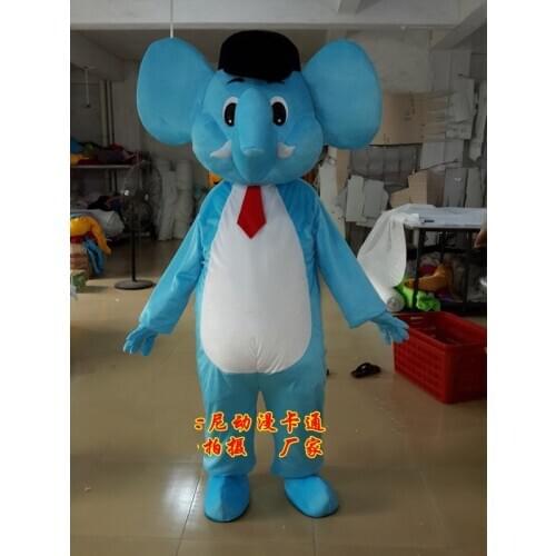 Elephant Mascot Costume Cartoon Suit Mascotte Mascot Cartoon Character Costume Christmas Party Suit Fancy Dress