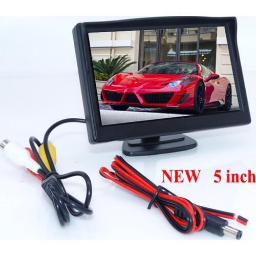 New Promotion 5inch TFT Car LCD Monitor Rear View Monitor Reverse Backup Parking For Camera DVD VCD Factory Promotion