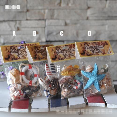 1bag Aquarium sea shell color shell decoration natural shell decoration DIY combination of small decoration sea conch