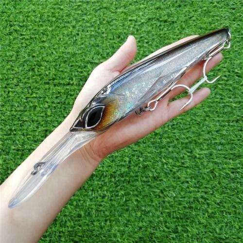 NOEBY 1PC 18cm 90g floating 5-6.5m minnow hard lure fishing lure Deep Sea Trolling Fishing bait big crankbait wobbler
