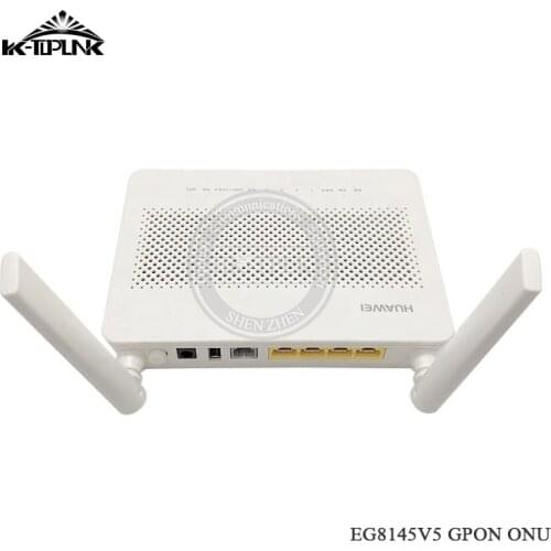 10pcs Free Shipping New EG8145V5 ONT ONU FTTH GPON Modem 4GE+1Tel + USB+Wifi 2.4G/5G Dual Band Bare Metal No Boxes No Power