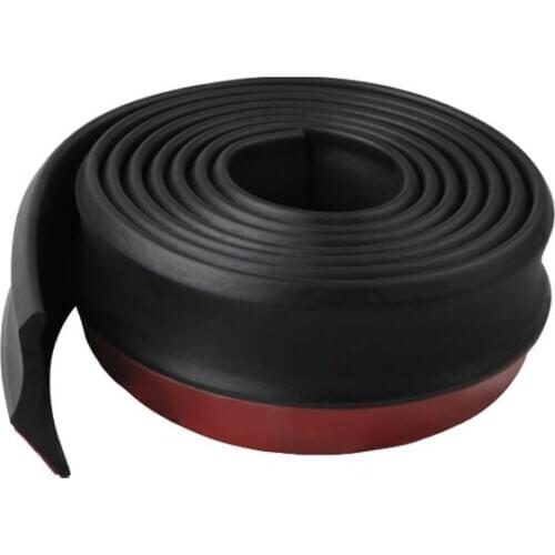 2.5m Car Protectors Front Bumper Lip Splitter Car Sticker Body Kits Spoiler Bumpers Valance Chin Car Rubber Strip