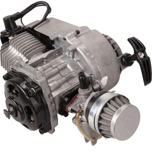 2 Stroke Pull Start Engine 25H Sprocket Motor Transmission Air Filter For 49cc Mini Pocket Pit Quad Dirt Bike ATV 4 Wheel