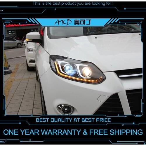 AKD Car Styling Headlights for Ford Focus 2012-2014 LED Headlight DRL Head Lamp Led Projector Automotive Accessories