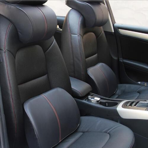 1PCS PU leather car neck pillow memory foam pillow neck support pillow pad car neck pillow set