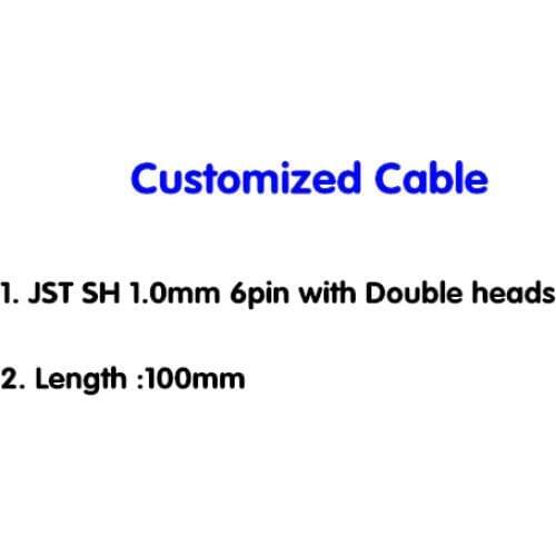 Free Shipping new JST SH 6-PIN 1.0mm Pitch with double heads ( two female ends) length 100mm 28AWG wire
