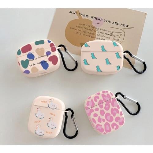 For Apple AirPods Pro Soft TPU Case Wireless Earphone Cover For Airpod Air Pods 2 1 Cases Cute Leopard Animals Funda Bumper Box