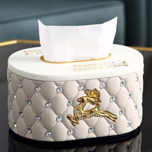 European Resin Creative Tissue Box Home Modern Decoration Table Tissue Box Napkins Interior Boite Mouchoir Ornaments Decoration