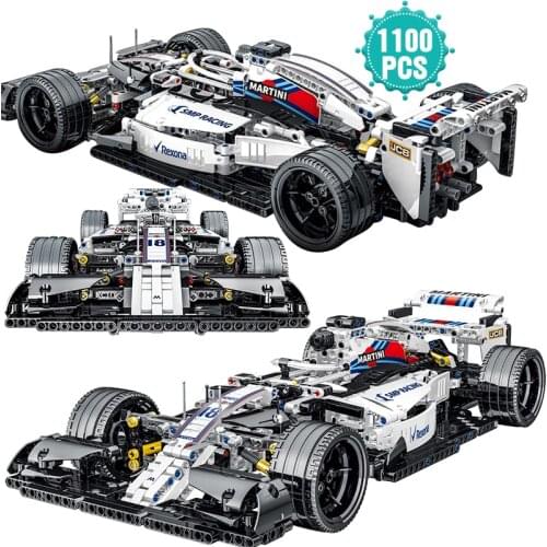 KEYAMI 1100PCS Famous Sports Racing Car Building Blocks F1 Super Vehicle Bricks Educational building block toys Racing model