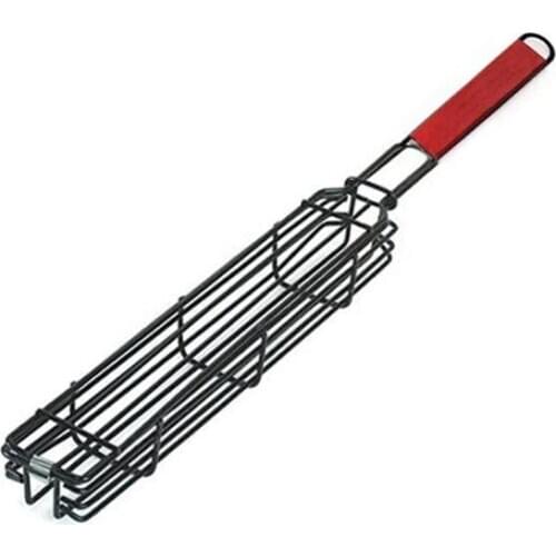 BBQ Kabob Grilling Basket Skewers Rotisserie Kebab No Stick Basket Cooking BBQ Grill Accessories Non-Stick Kabob Baskets