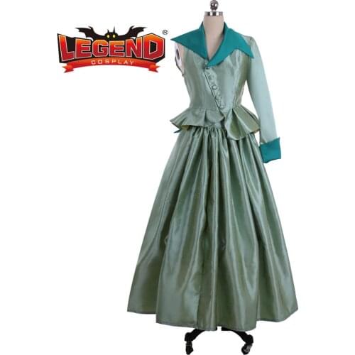 Wicked musical glinda costume GREEN dress the good witch cosplay costume custom made