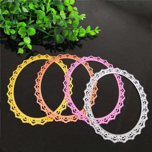 Flower circle lacework Metal steel Cutting Dies DIY Scrapbook Album Paper Card Crafts Stencil Scrapbooking Stamps festival card