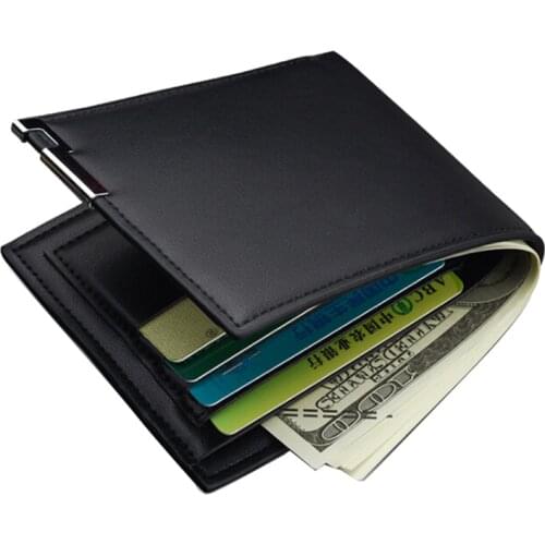 2021 Mens Leather Bifold Card Purse Wallet Billfold Handbag Slim Clutch