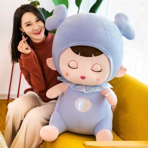 Stuffed Plush Angel Fish Doll Toys Pillow Kawaii Sleeping Pillow Cute Doll Plush Toy Kids Birthday Christmas Gift