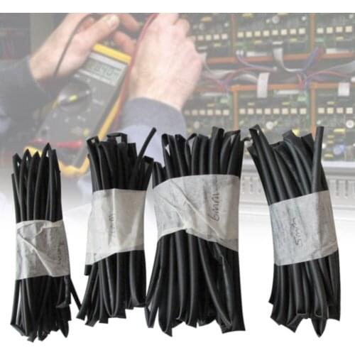 4pcs/set Connector Repair Tools DIY Heat Shrink Tube Polyolefin 3mm 4mm 5mm 6mm Diameter Auto Cable Assortment Insulated Sheath