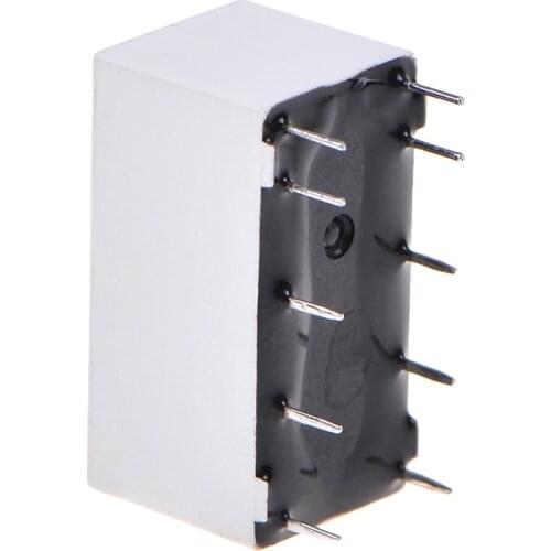 New Arrival 12V Coil Bistable Latching Relay DPDT 30VDC 2A 1A 125VAC HFD2/005-S-L2-D Realy