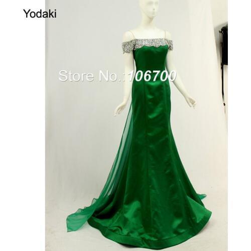 New Fashion Long Mermaid Prom Dresses Hand Made Crystal Beading Sweetheart Chiffon Train Light Pink Color Party Evening Gowns