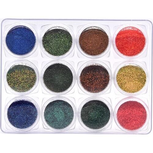 Wholesale bulk glitter eco friendly super deep color shift glitter chameleon glitter for craft Halloween nail Art Decoration Kit
