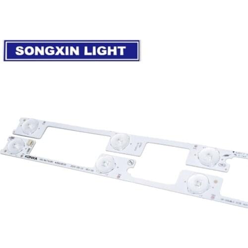 Original New 10pcs / LED Strip Bar Backlight for KONKA KDL48JT618A KDL48SS618U 35018539 35018540 6LED LIGHT (6v) 442mm