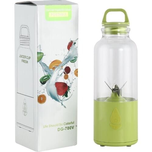 Portable Electric Juicer USB Rechargeable Smoothie Blender Machine Mixer Mini Juice Maker Fast Food Processor Mobile Mixer