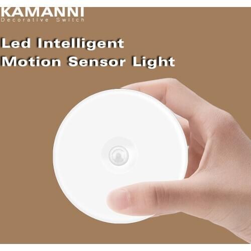 LED Magnetic Motion Sensor Light USB charging infrared Night Light Wireless Detector Wall Lamp Auto On/Off Closet sensor light