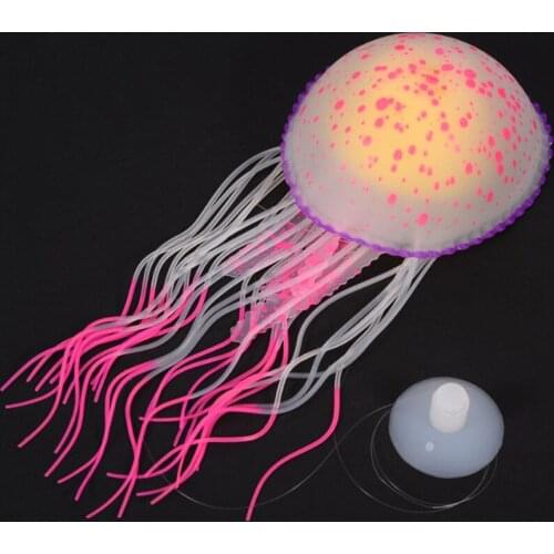 Luminous Effect Simulation Jellyfish Aquarium Accessories Fish Tank Decoration Underwater Plants Luminous Water Features
