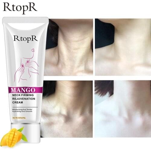 RtopR Neck Firming Rejuvenation Cream Anti-wrinkle Firming Skin Whitening Moisturizing Neck Serum Mild Peeling Beauty Neck Care