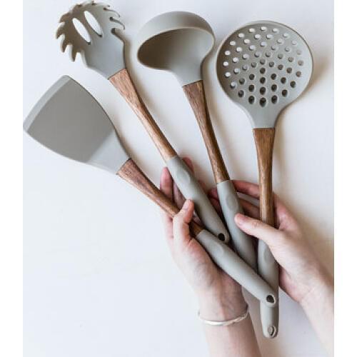 High Temperature Silicone Shovel Cooking Shovel Non-stick Special Spatula Spoon Household Utensils Set