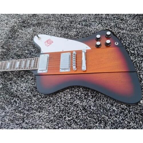 High quality Firebird electric guitar, sunset color body, one connection body and neck, can be customized, free delivery