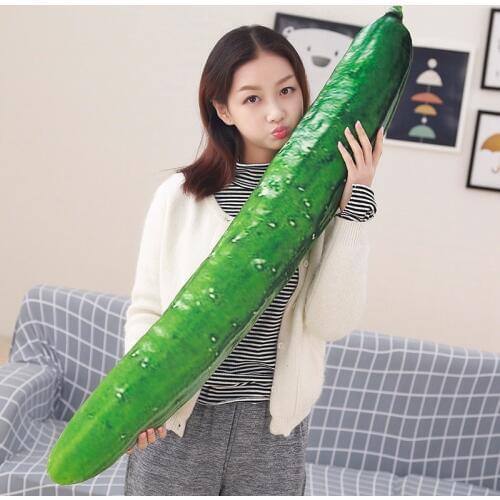 1pc 70/110cm Huge Funny Simulation Cucumber Plush Toy Stuffed Cute Fruits Pillow Funny Kids Children Christmas Gift Doll