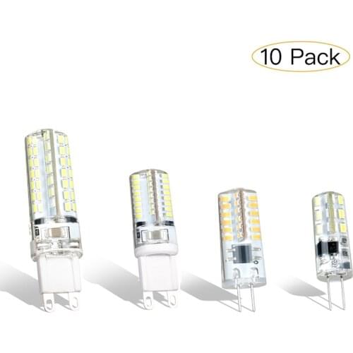 Vogliovoi Led Light G9 G4 1.5W 4W 7W AC220V White Corn Bulb Silicone Lamps Crystal Chandelier Home Decoration Light