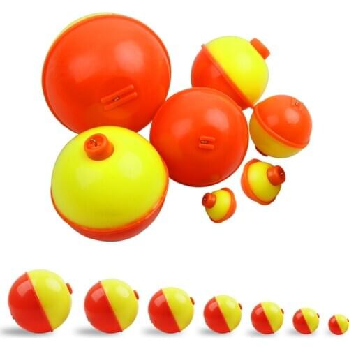 15PCS Fishing float slip Bobber vertical fishing buoy floating ball floats for fishing rigs tackle 0.5inch-2inch