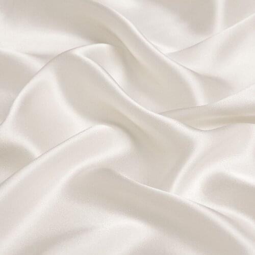 16 Momme 100% Mulberry Silk Fabric 114cm Width Plain Dyed Satin Silk Super Smooth For Wedding DIY Dress Clothing Bedding