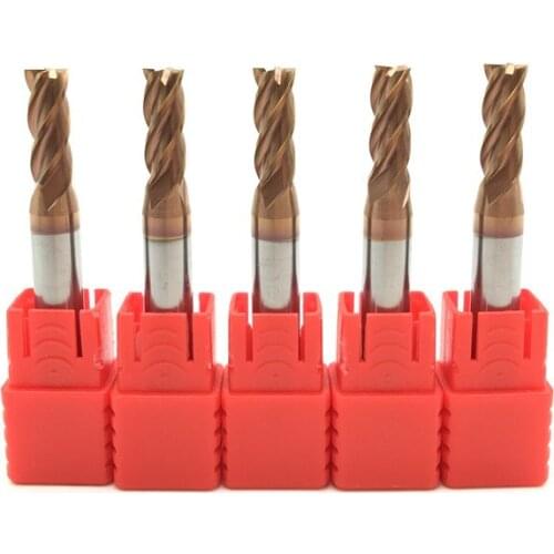 5PCS HRC60 5mm Solid Carbide Endmills ENDMILL D5X13XD6X50L 4 Flute Standard Length Side milling Slotting Profiling face mill