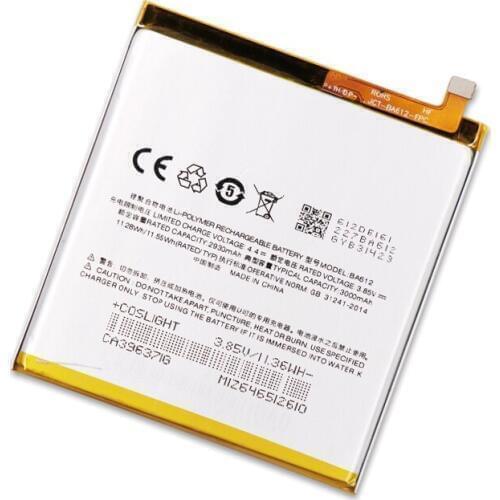 5pcs/lot 3000mAh internal phone Li-ion Battery BA612 ForMeizu 5S M5S M612Q M612M Mobile Phone Replacement Battery with Gift
