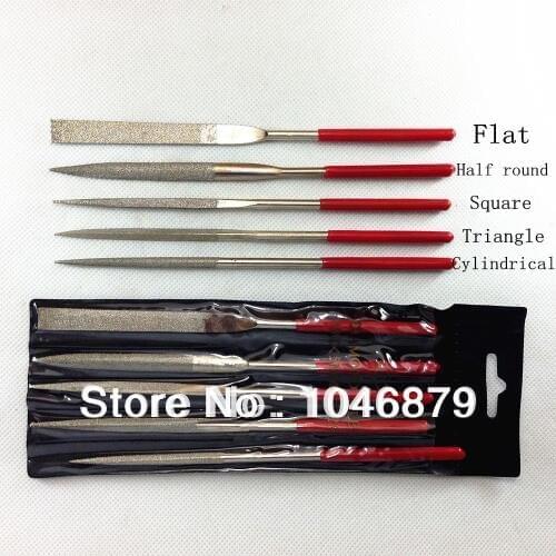 5 loading of diamond file, suitable for grinding hard alloy, hand polished, each packet of 5, shape is not the same