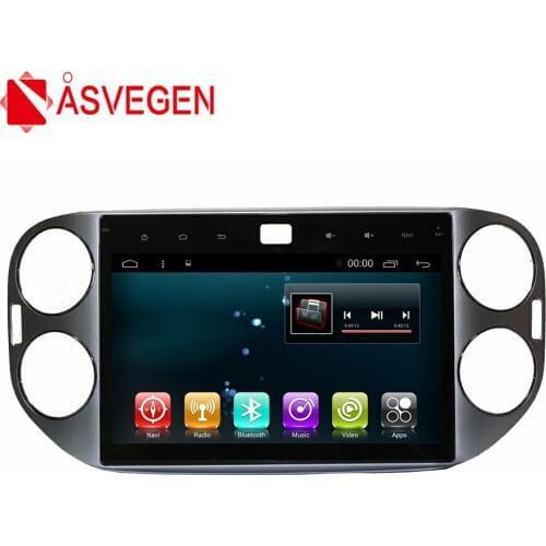 Asvegen 10.2'' Android 7.1Quad Core Car Bluetooth Audio Multimedia Stereo Player GPS Navigation For Volkswagen Tiguan 2013-2016