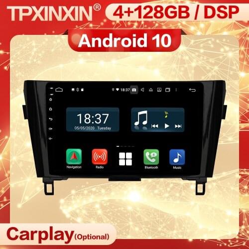 Carplay 2 Din Android Stereo Receiver For Nissan Qashqai 2014 2015 2016 2017 2018 2019 2020 GPS IPS Radio Audio Player Head Unit