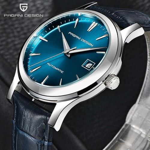 PAGANI DESIGN 2019 New Mens Classic Mechanical Watches Business Waterproof Clock Luxury Brand Genuine Leather Automatic Watch